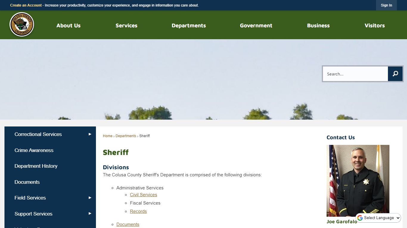 Sheriff | Colusa County, CA - Official Website